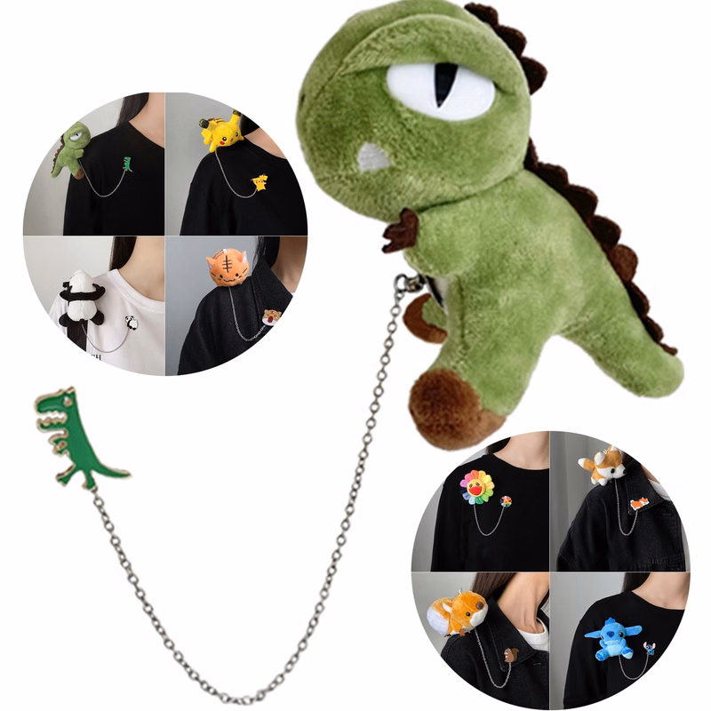 Cartoon Chain Brooch