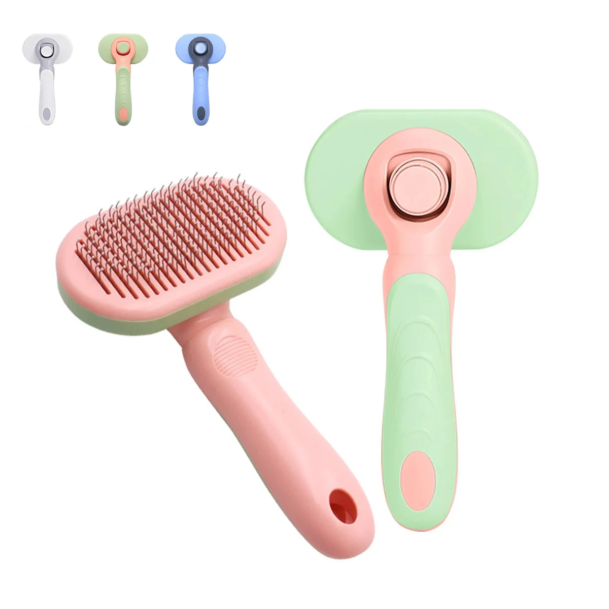 Pet Self Cleaning Slicker Brush 1