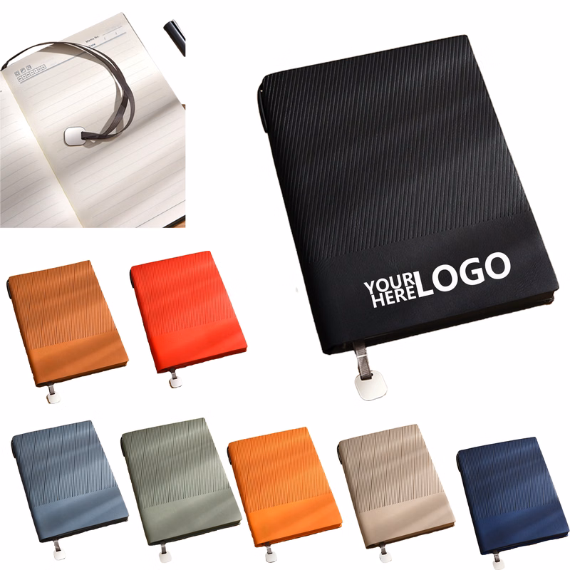 Synthetic Leather A5 Notebook for Office Use
