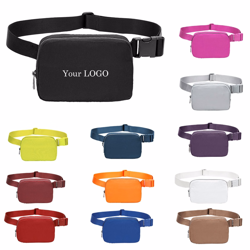Full Cross Body Zipper Belt Bag