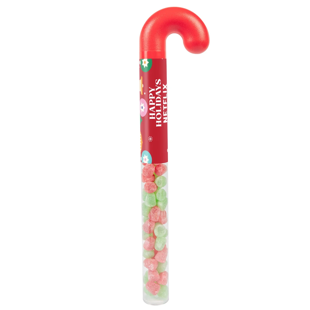 Holiday Candy Cane Tube with Christmas Spice Drops 1