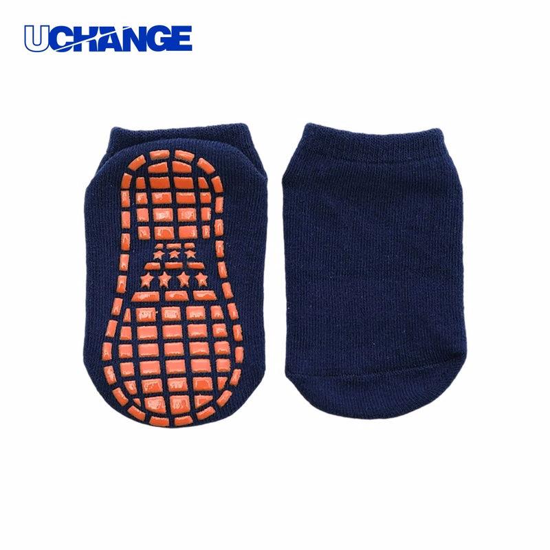 Cotton Baby Trampoline Sock Socks with Non Slip Grip
