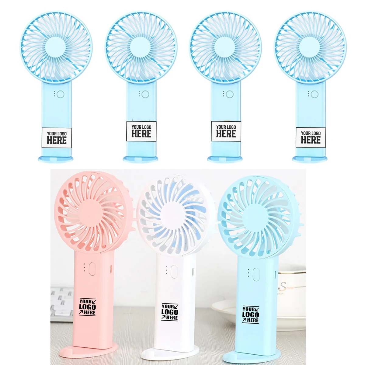 Mini USB Rechargeable Desktop Handheld Fan 1