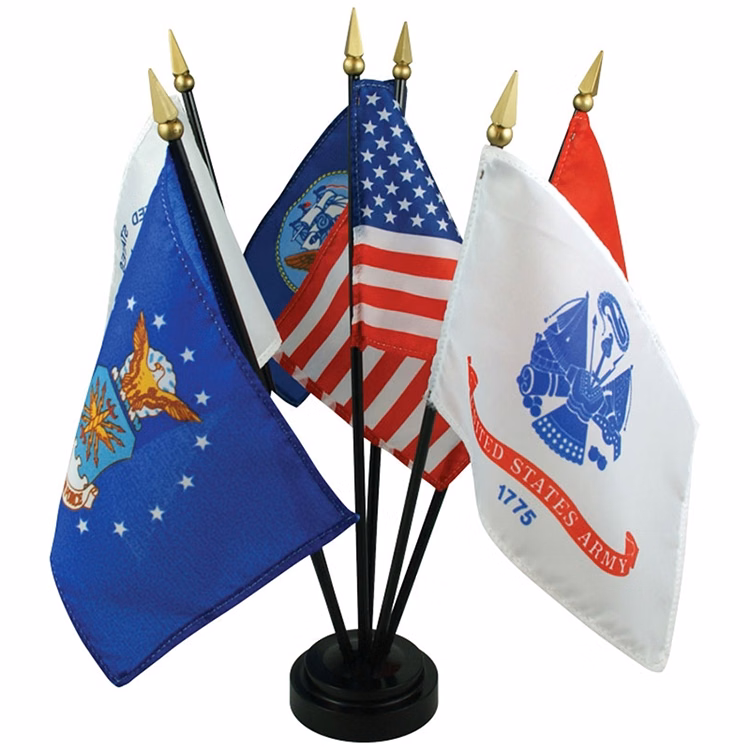 4" x 6" Armed Forces Desk Set