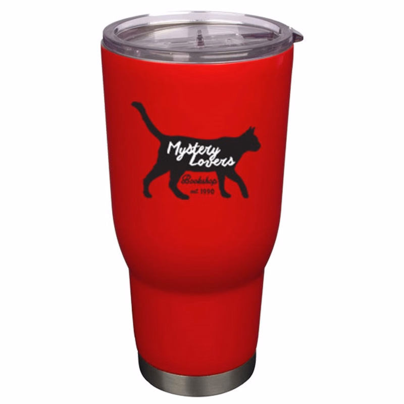 32 oz Pro32 Red Vacuum Insulated Stainless Steel Travel Mug with Clear Lid
