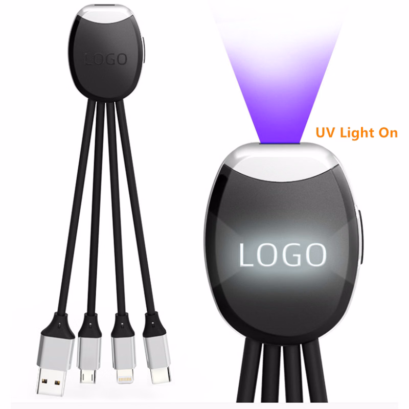 3 in 1 Luminous Disinfection UV Lamp Data Cable