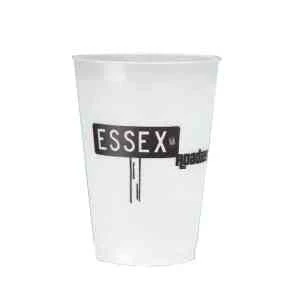 10 oz. frosted flexible plastic cup 1