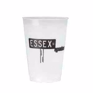 10 oz. frosted flexible plastic cup