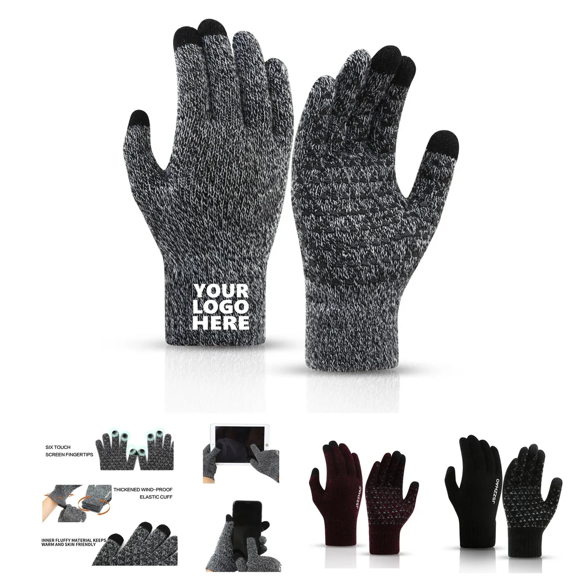 Touch Screen Warm Knit Glove 1