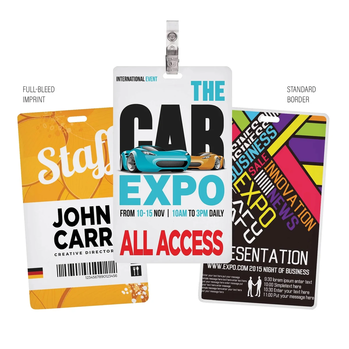 Digital Event/ID Badge 3x5" 1