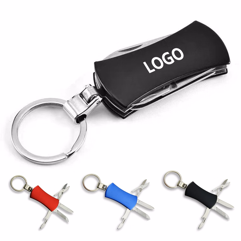 Aluminum Handle Multi Function Knife With Keychain