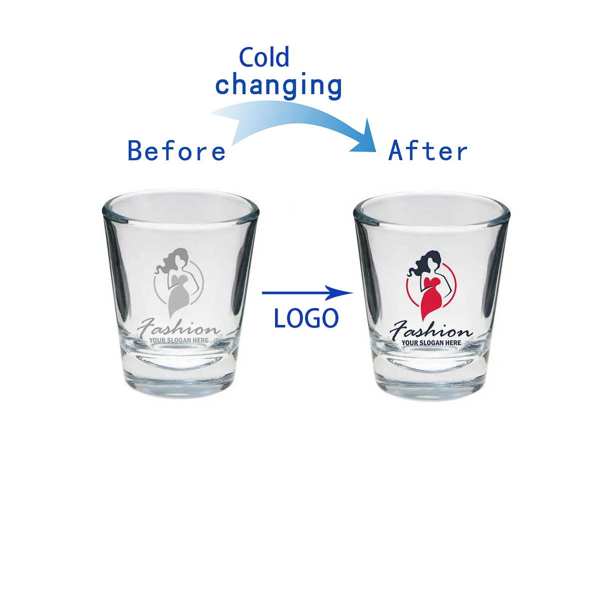Color Changed Shot Glass 1