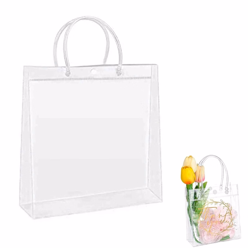 Transparent Gift Bag With Handle Can Be Reused