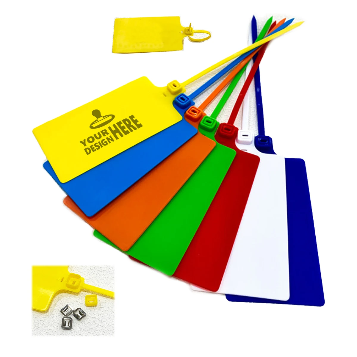 Plastic Tamper-Evident Security Tag With Metal Lock 1