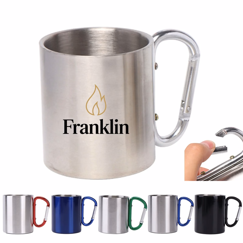 MOQ 20 10oz Carabiner Handle Mug
