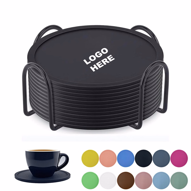 Custom Round Silicone Coasters
