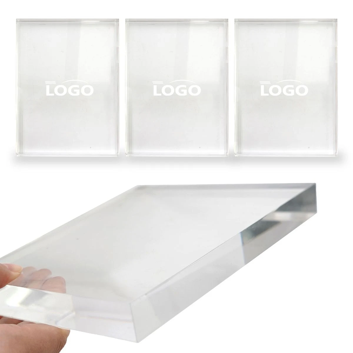 Freestanding Lucite Block 1
