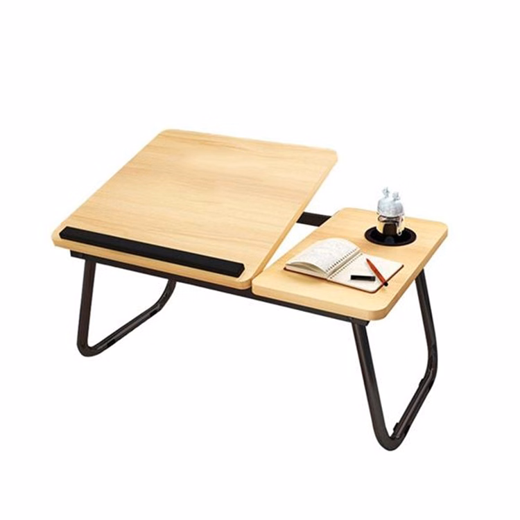 Laptop Stand Desk made of wood and stainless steel measures