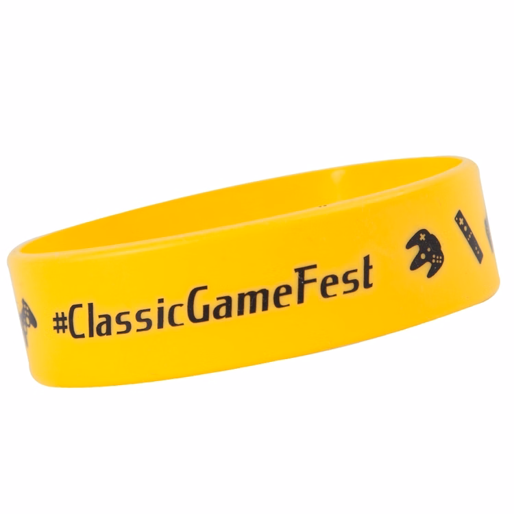 3/4" Rush Silk-Screened Silicone Wristband
