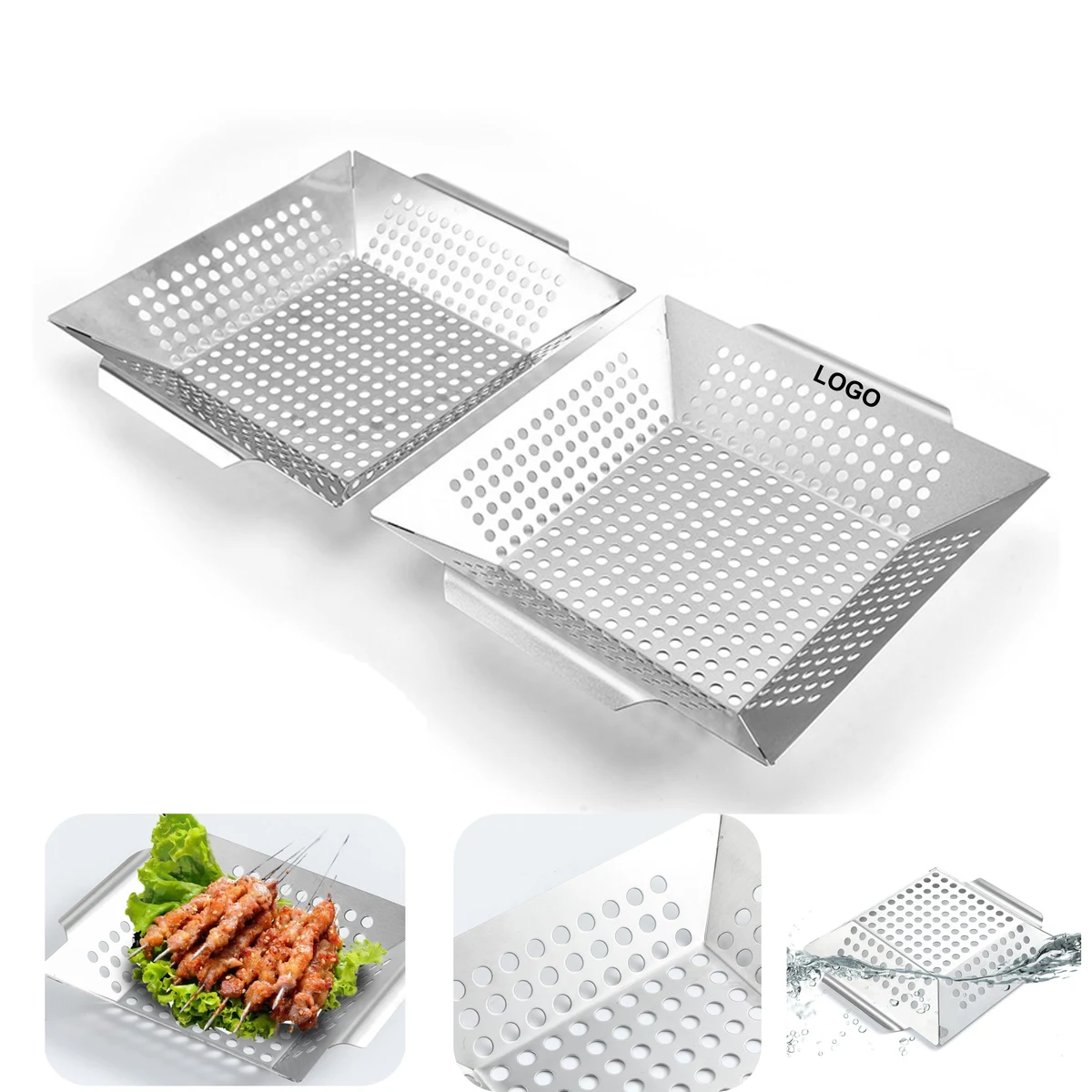 Stainless Steel Grilling Basket (direct import) 1