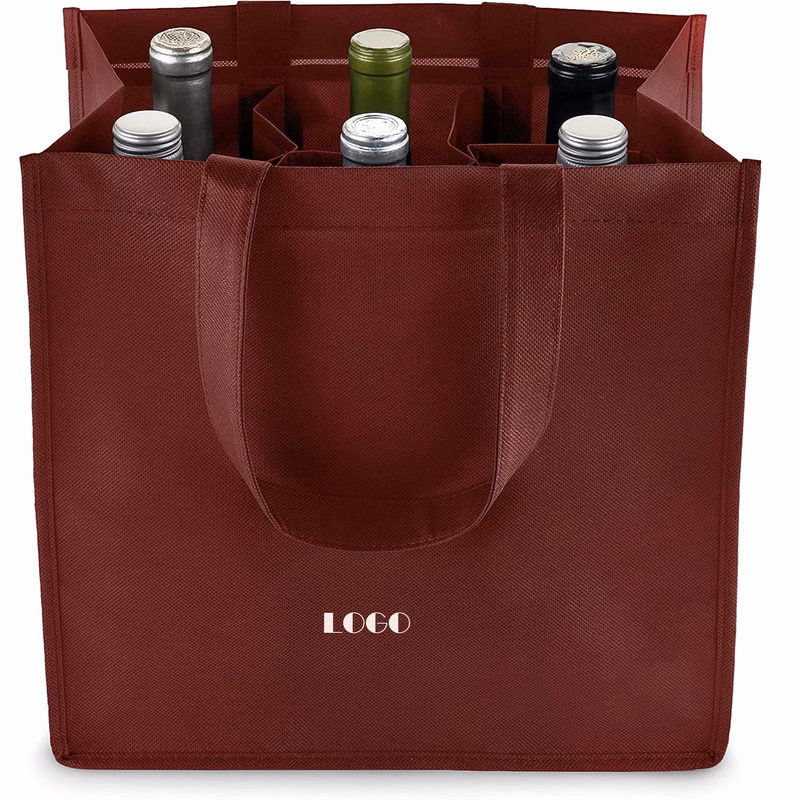 Six Bottle Non-Woven Wine Tote Bag