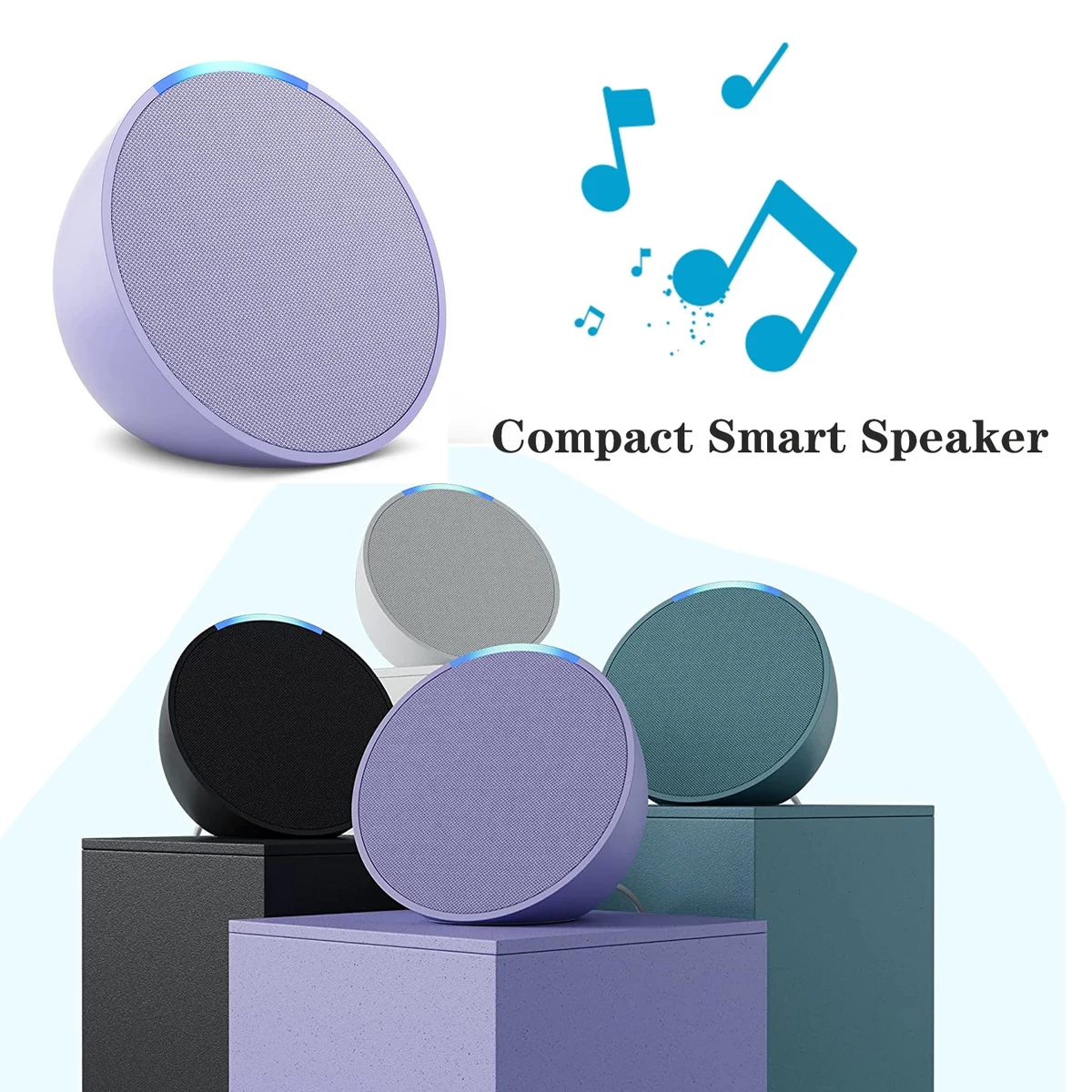 Full sound compact smart speaker with Alexa 1