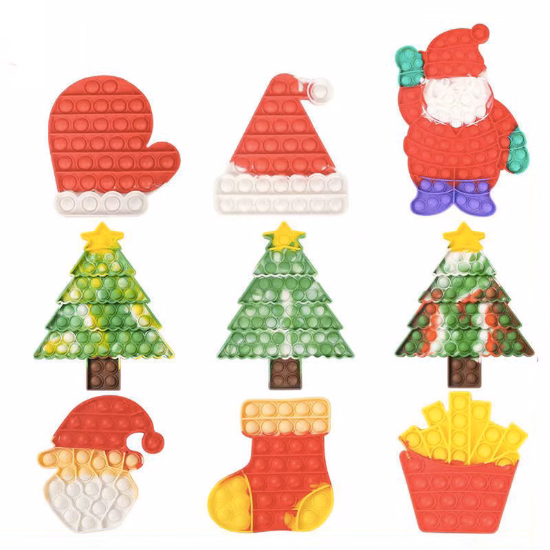 Christmas Push Pop Bubble Sensory Fidget Toys
