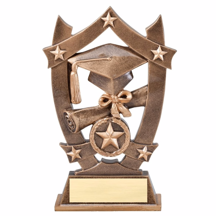 6-1/2" Tall Graduate Sport Stars Resin