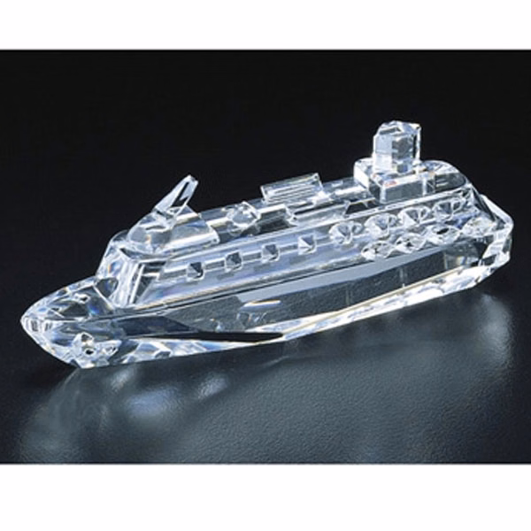 Cute Gift Crystal Boat Model Decorative