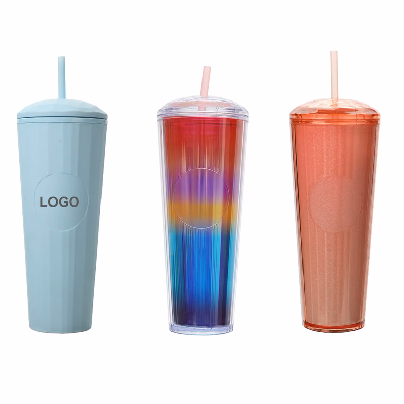 24 oz. Double-Wall Plastic Tumbler (direct import)