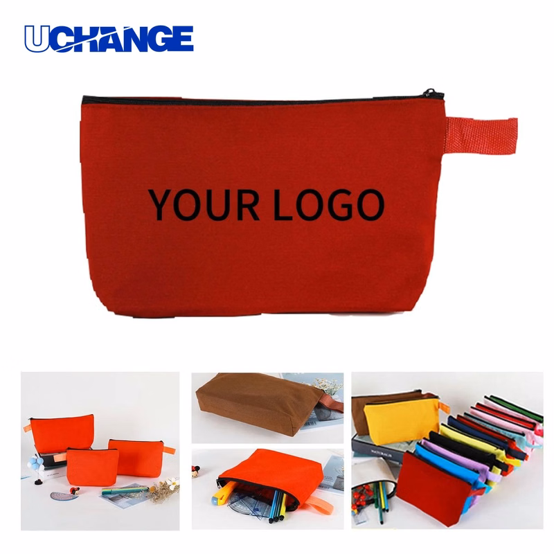 Canvas Cosmetic Pencil Pouch Durable