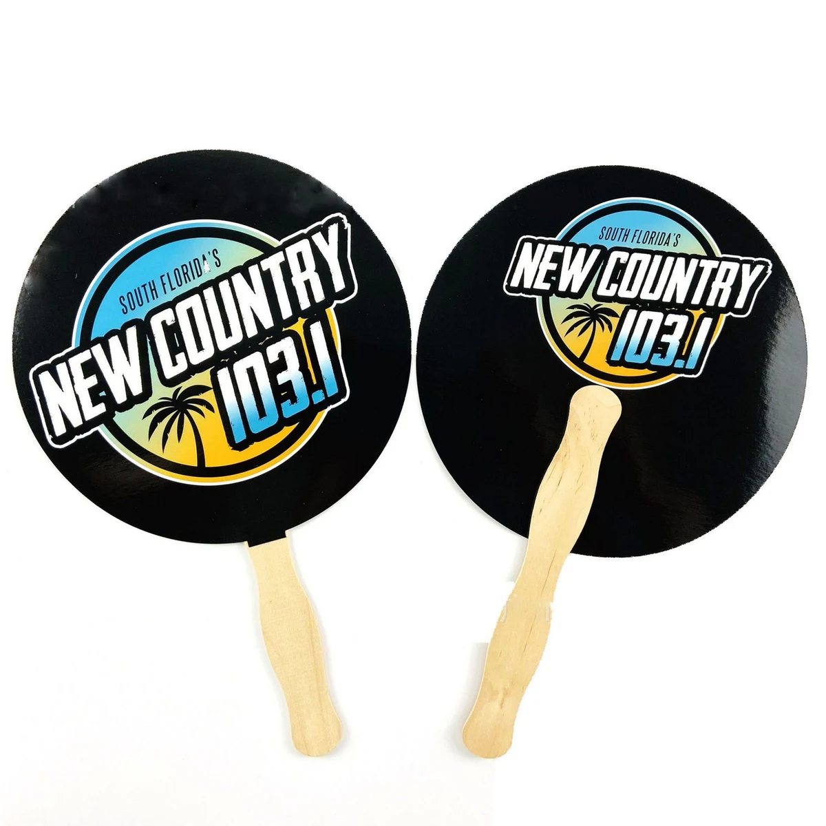 Advertising Wooden Handle Fans 1