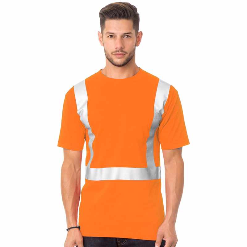 Unisex USA-Made 50/50 High Visibility Pocket T-Shirt - 3772