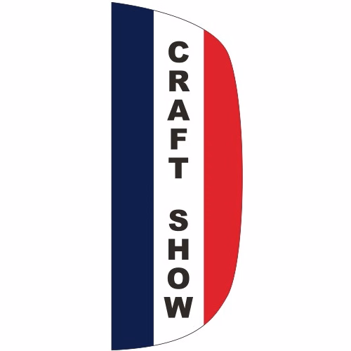 "CRAFT SHOW" 3' x 8' Message Flutter Flag