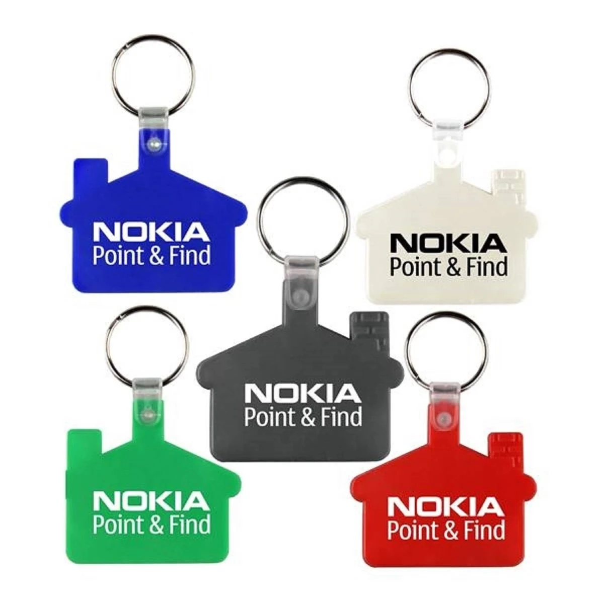 House Shape Soft Plastic Key Tag Printed with Your Logo 1