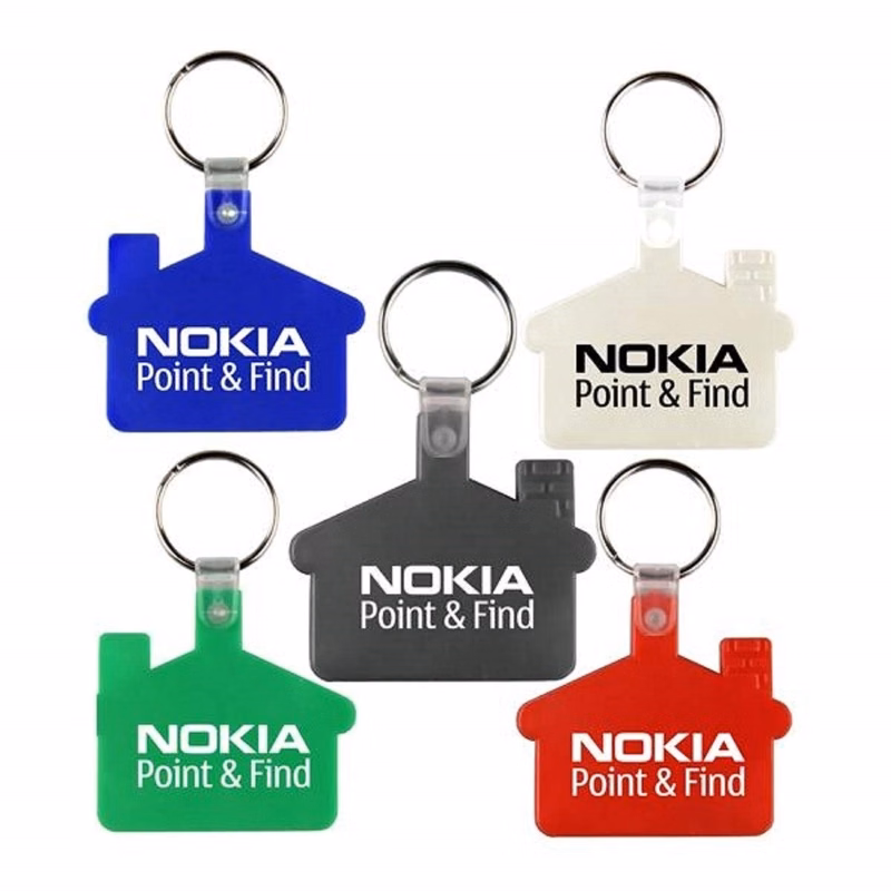 House Shape Soft Plastic Key Tag Printed with Your Logo