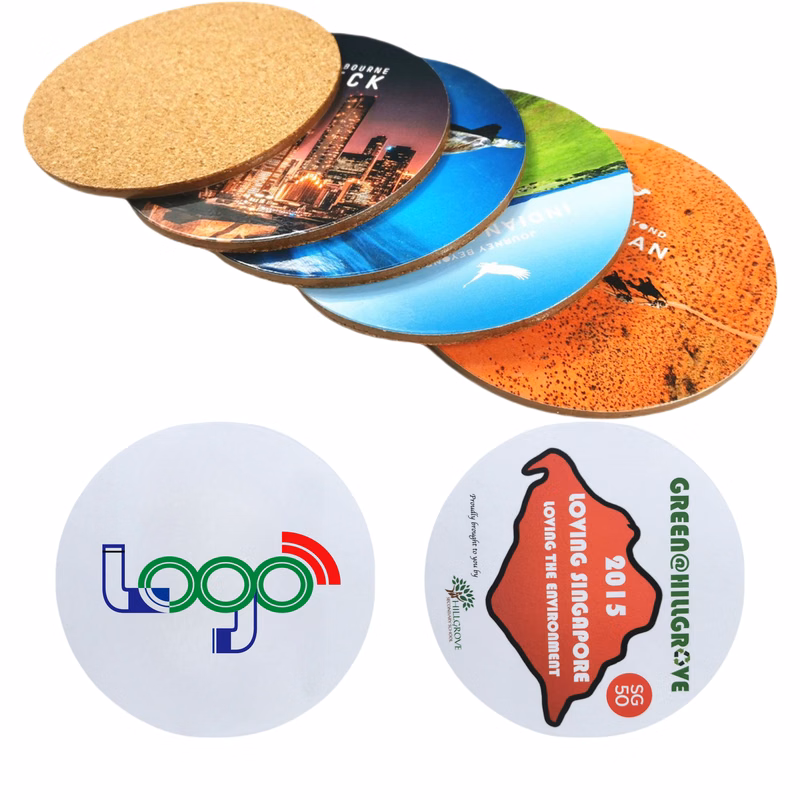 1.5mm White Cardboard Coasters MOQ 250