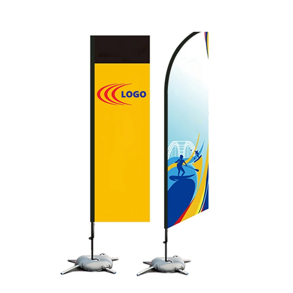 MOQ1 Advertising Knife Beach Flag 1