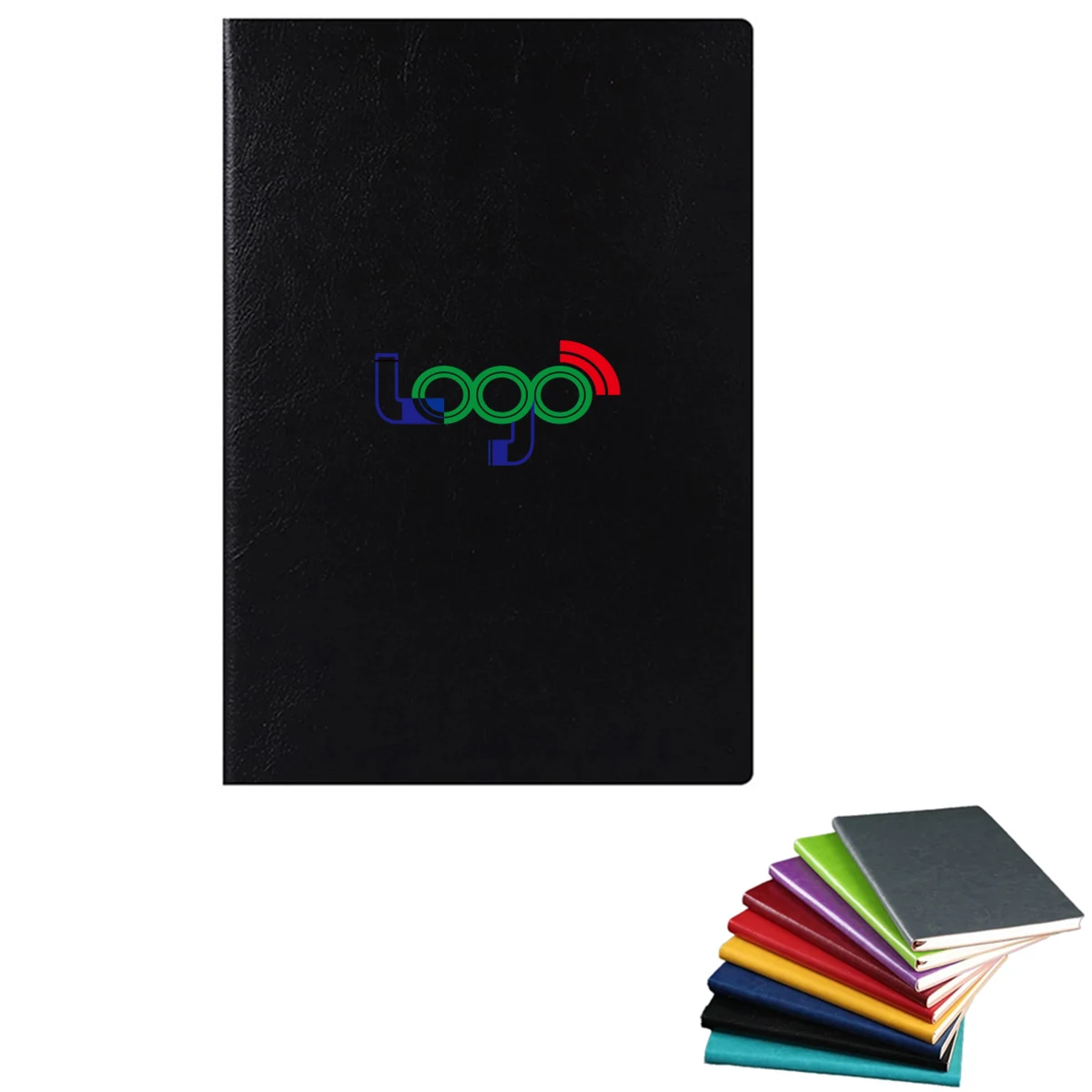 MOQ30 A5 PU Leather Hardcover Thick Journal Notebook 1