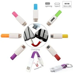 2 In 1 Keychain Charging Cable With Micro USB And Type C Options 1