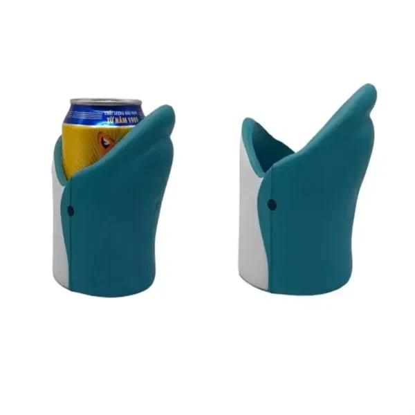 Custom Dolphin Shaped Silicone Cup Sleeve — Elegant Insulated Beverage Holder 1