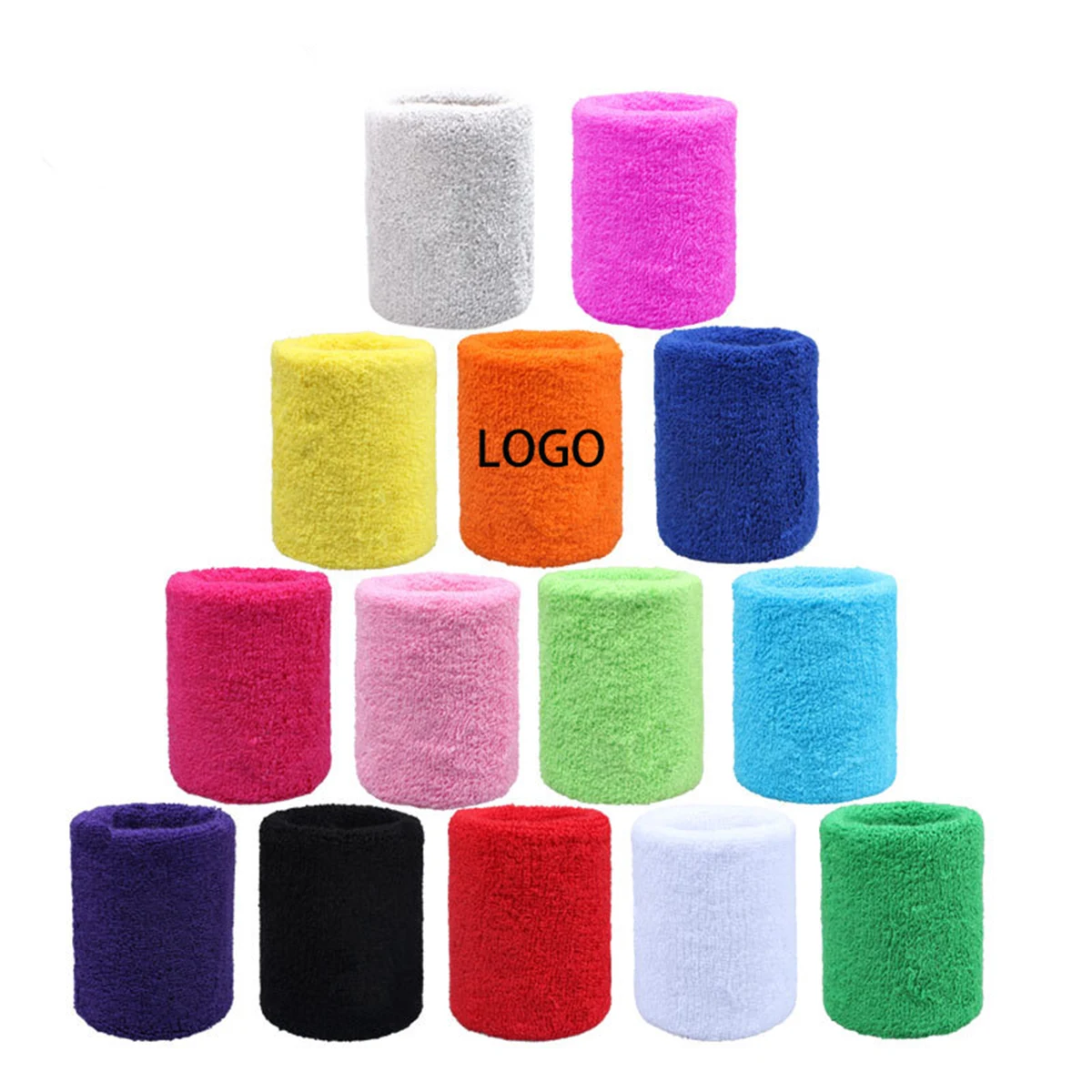 Moisture Wicking Athletic Cotton Terry Cloth Sweatband 1