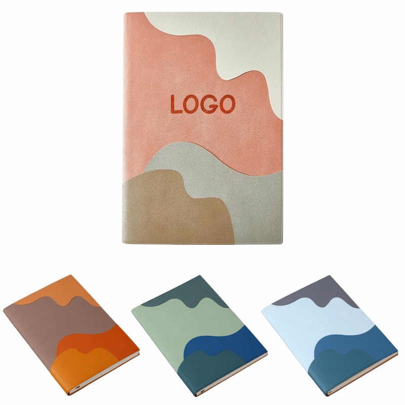 A5 Creative Wave Design Notebook Custom Logo