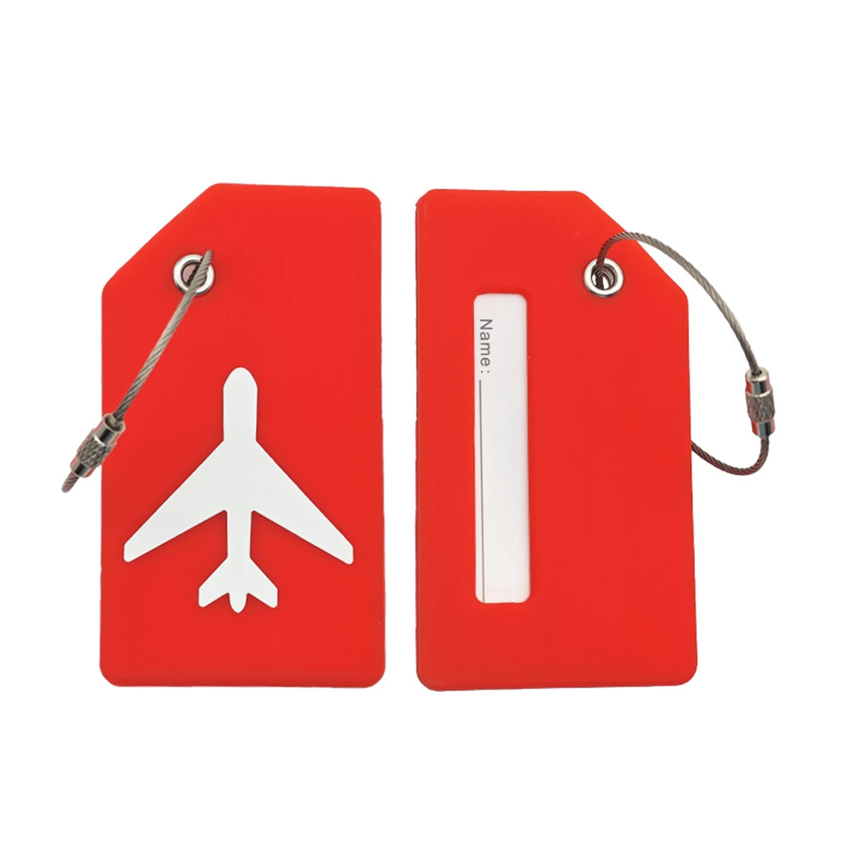 Silicone Travel Name Label With Steel Loop 1
