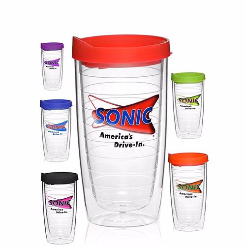 14 oz Double Wall Color Top Acrylic Tumbler
