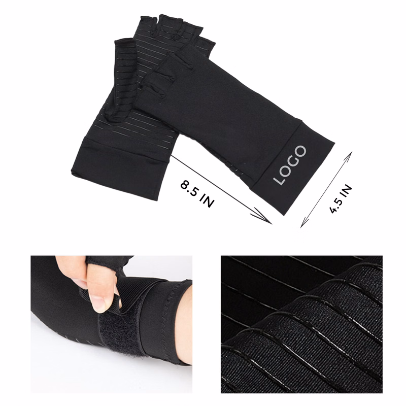 Versatile Copper Fiber Fingerless Gloves