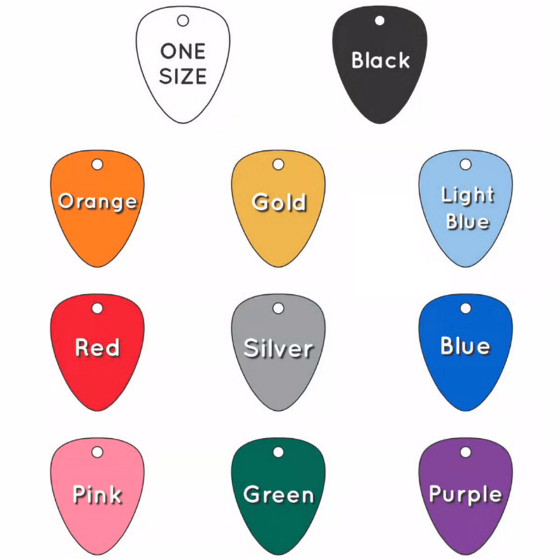 Guitar Picks Aluminum Tag - 100% MADE IN THE USA