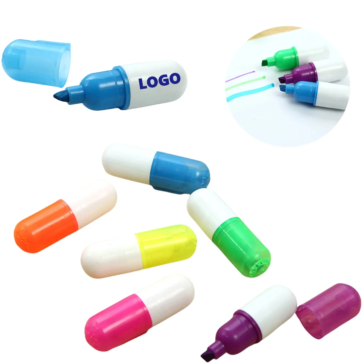 MOQ100PCS Mini Telescopic Ballpoint Pill Pen 1