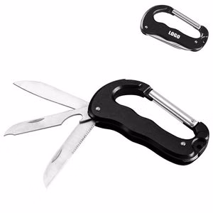 Multi Function Carabiner Knife With Bottle Opener