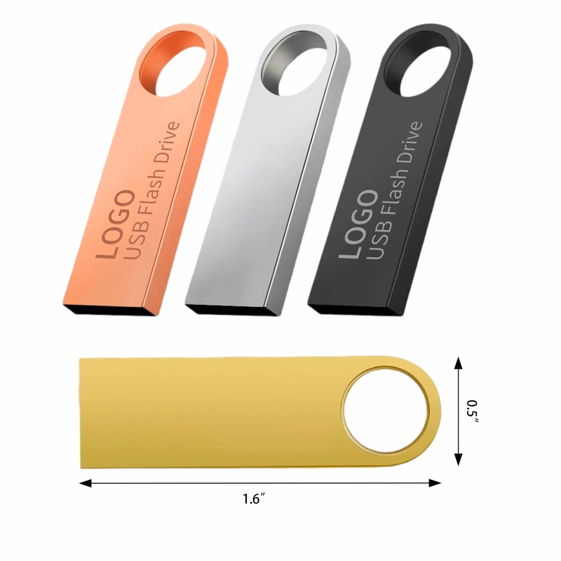 4GB Mini Compact Metal USB Flash Drive MOQ 50PCS